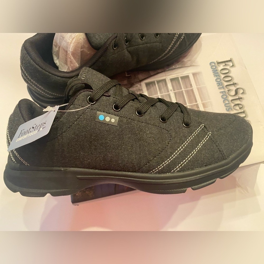 Footsteps Comfort Plus Woman's Spontaneous Active Shoes FS1514 Black Size 10